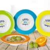 Berger Happy Camper Melamin Suppenteller-Set 4tlg. -Freien Camping Verkäufe 333518 2618072