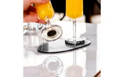 Silwy® Metall Nano Gel Platzset Leder-Look 20 Cm Schwarz -Freien Camping Verkäufe 435600 3104145